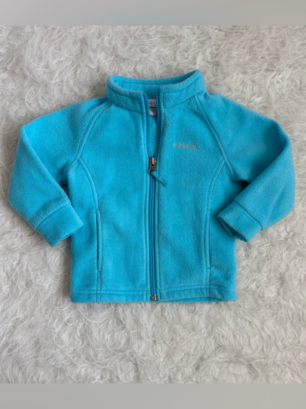Columbia Kids Bright Turquoise Cozy Fleece Zipper Jacket